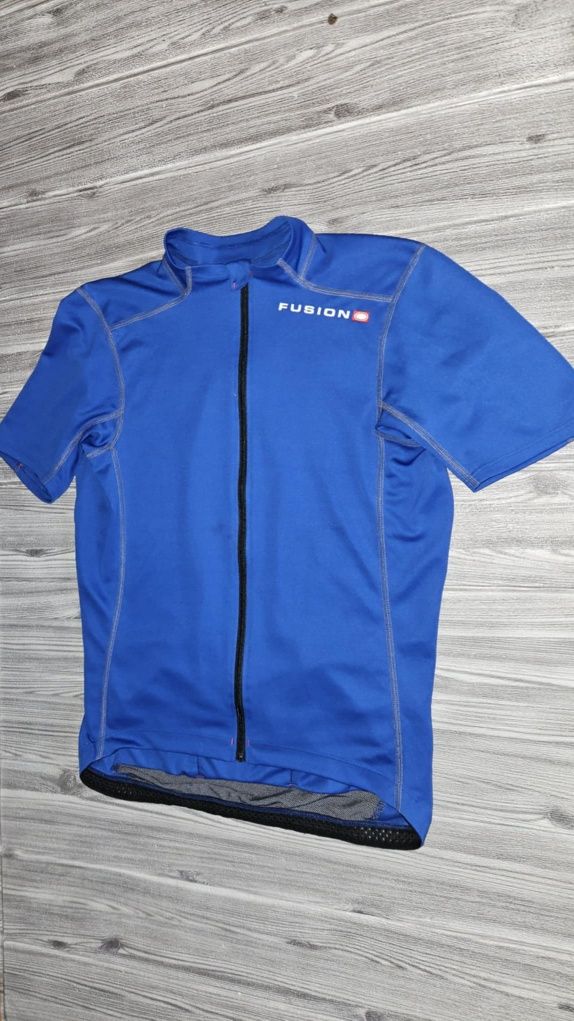 Koszulka kolarska Fusion męski t-shirt sportowy kieszeniami na rower L