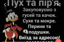 Купляю піря подушки та перини