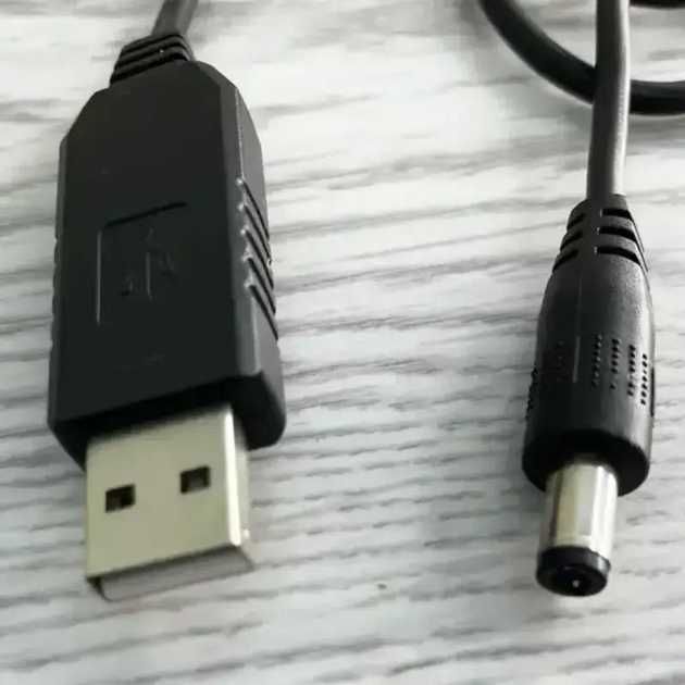 Кабель для Wi-Fi роутера з 5V на 12V, вай фай кабель блекаут