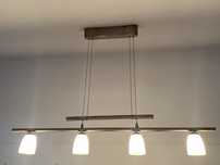Lampa sufitowa metal szklo