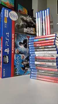 Konsola SONY Playstation PS4 IDEAŁ + 3 GRY NOWE FOLIA