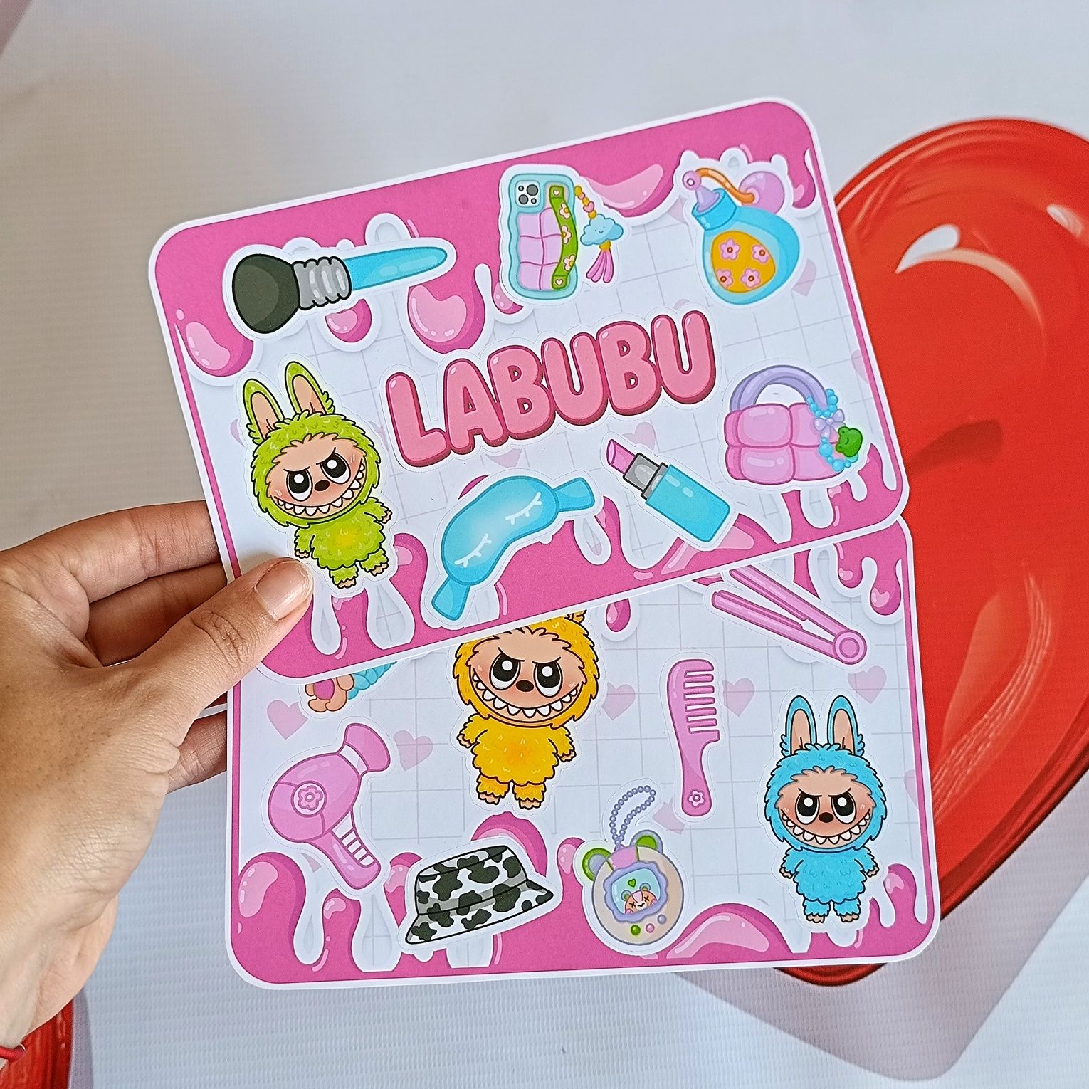 Лабубу. Labubu. Альбом на липучках