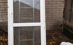 drzwi balkonowe pcv okleinowane dąb złoty