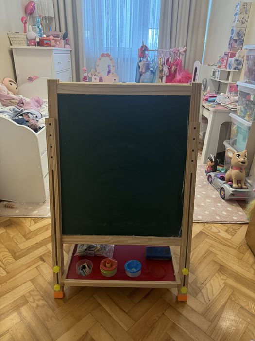 Tablica do malowania dwustronna z akcesoriami magnetyczna