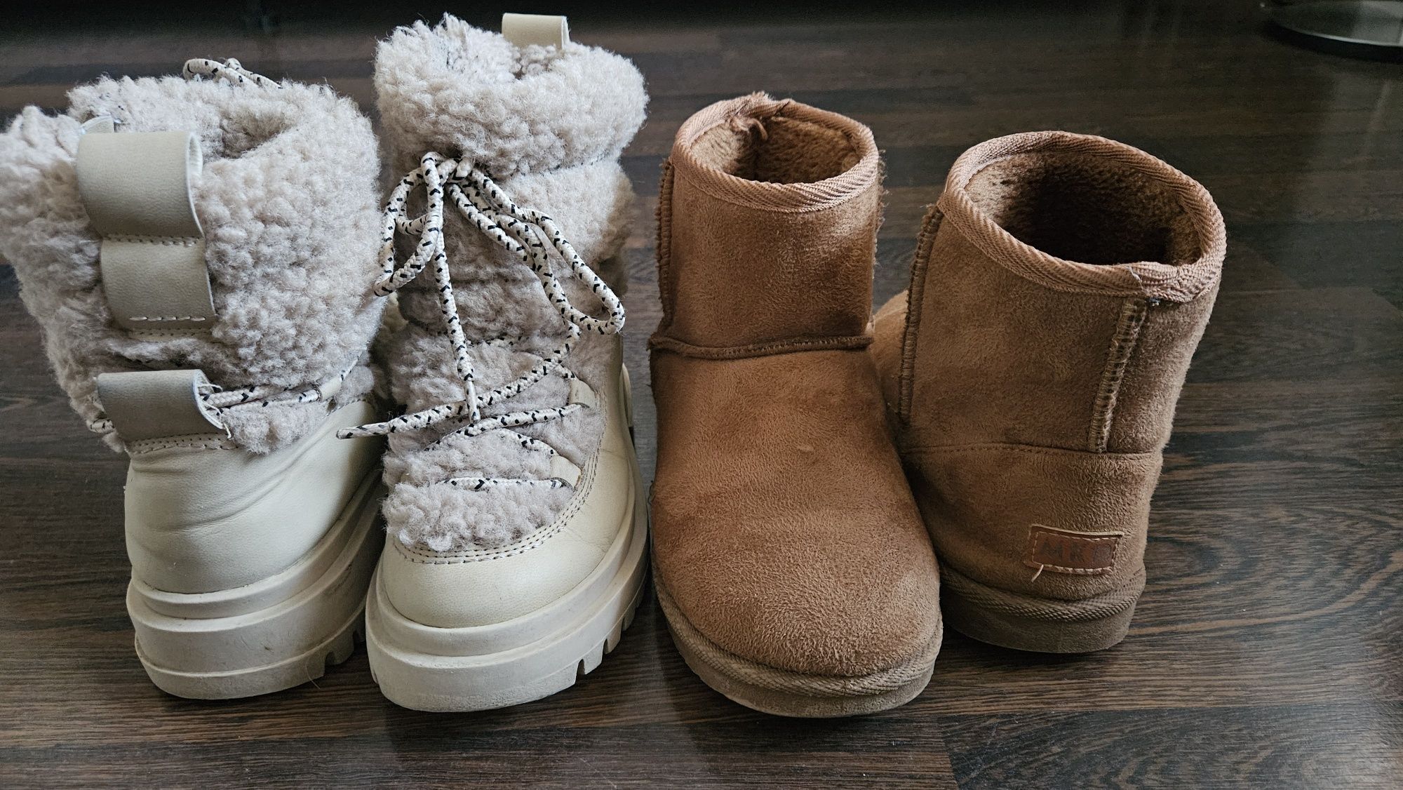 Buty zimowe x 2pary. rozm 33 Zara, cocodrillo w typie ugg