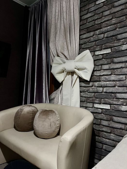 Бант прикраса на двері на штору на ялинку украшения бант с велюра