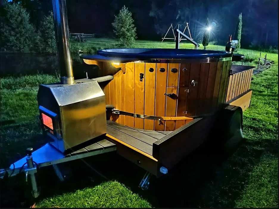 Mobilna balia + sauna / jacuzzi do wynajęcia SPA WOLNE TERMINY SAUNA