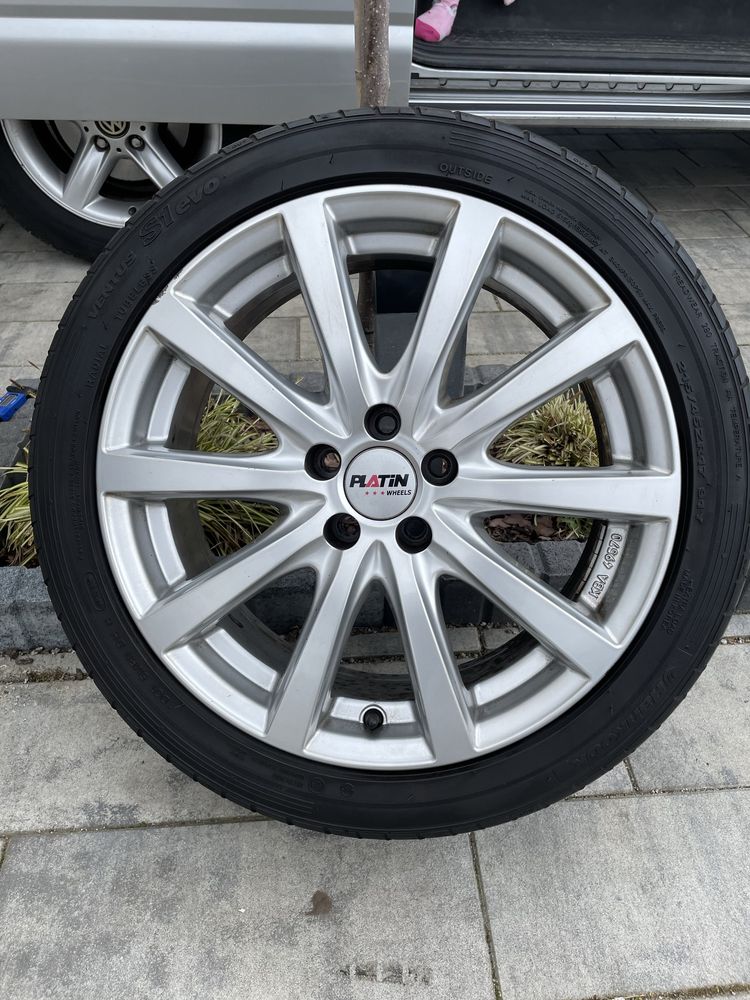 Platin 17” Felgi Koła Lato*5x100*Audi VW Skoda Seat