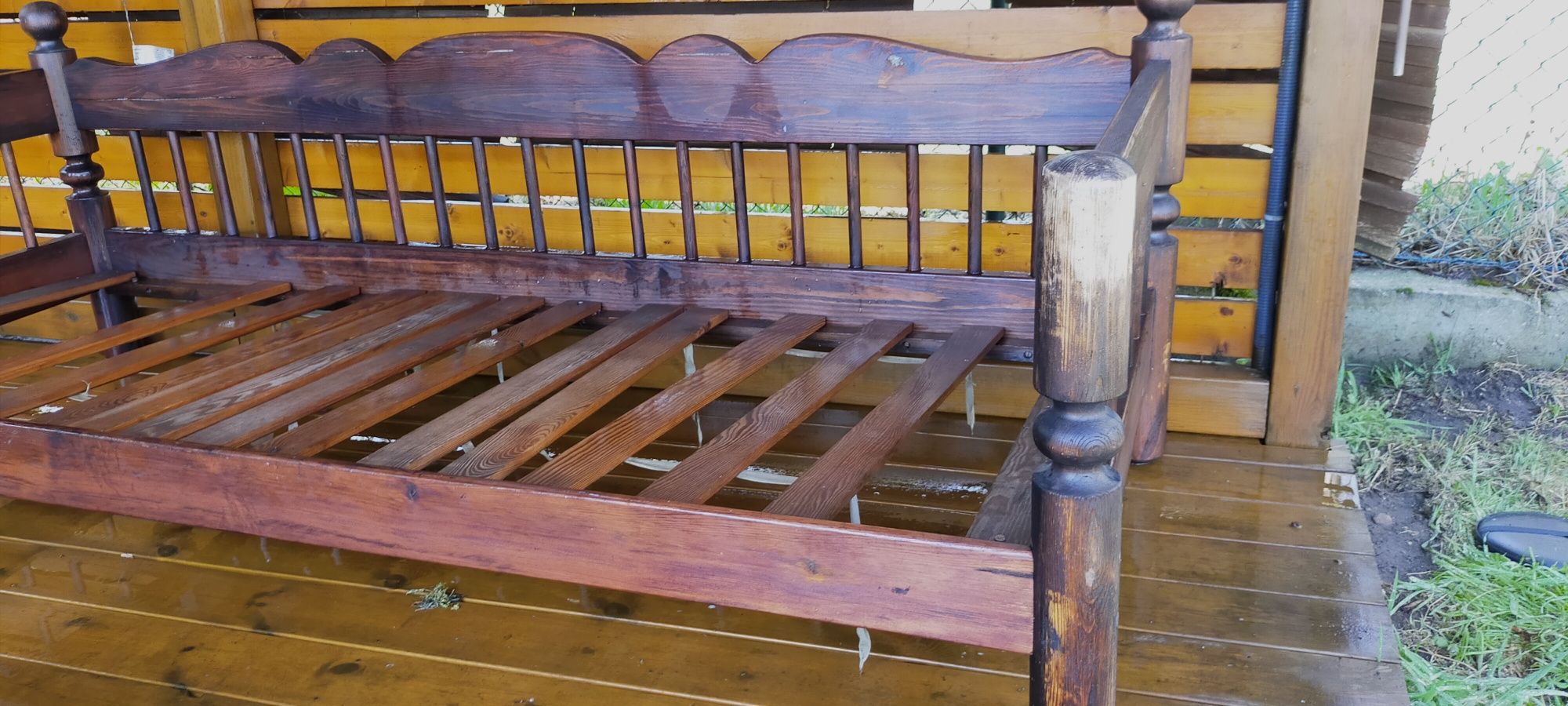 Rama łóżka drewniana meble do domu do ogrodu