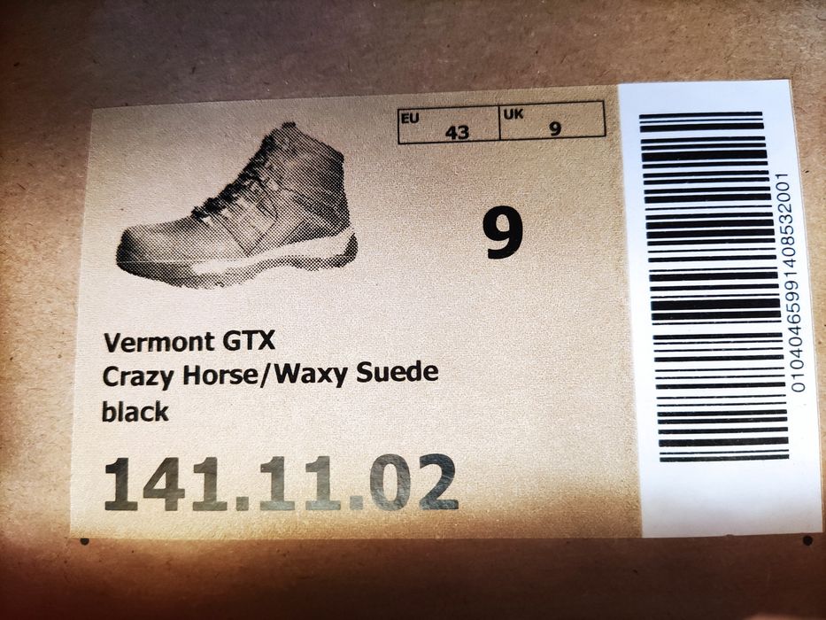 Botas NOVAS Camel Active Vermont GTX Crazy Horse/Waxy Suede black 43