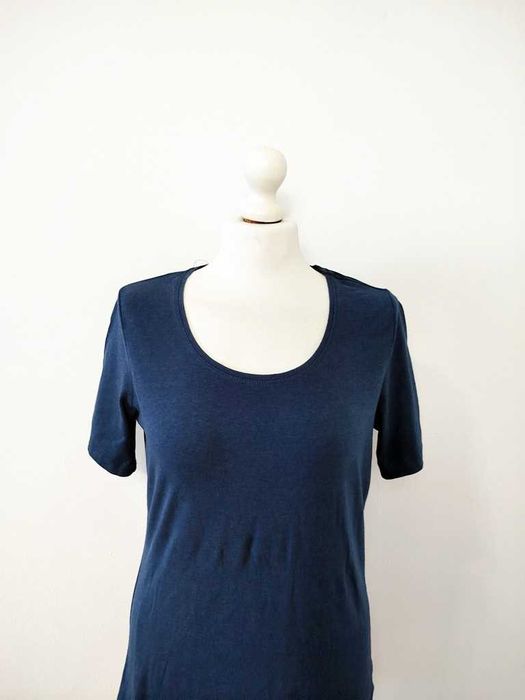 Karstadt granatowy tshirt basic