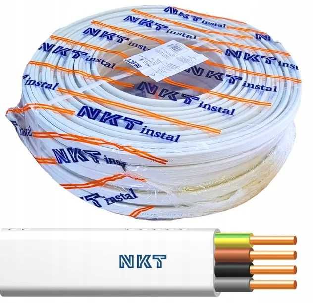 Przewód kabel płaski YDYp 4x1,5 750V 100m NKT