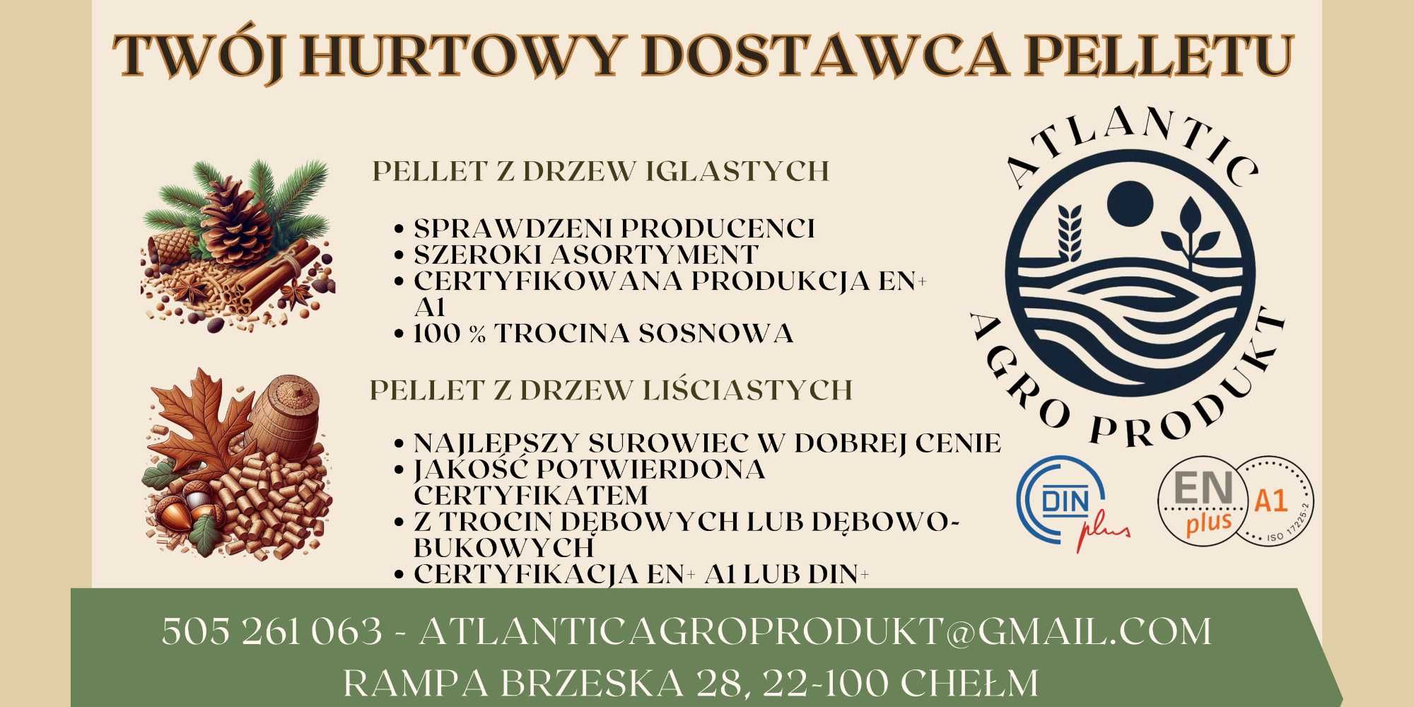 PELLET EnPlus A1 - HURT - dostawy całosamochodowe - cała Polska