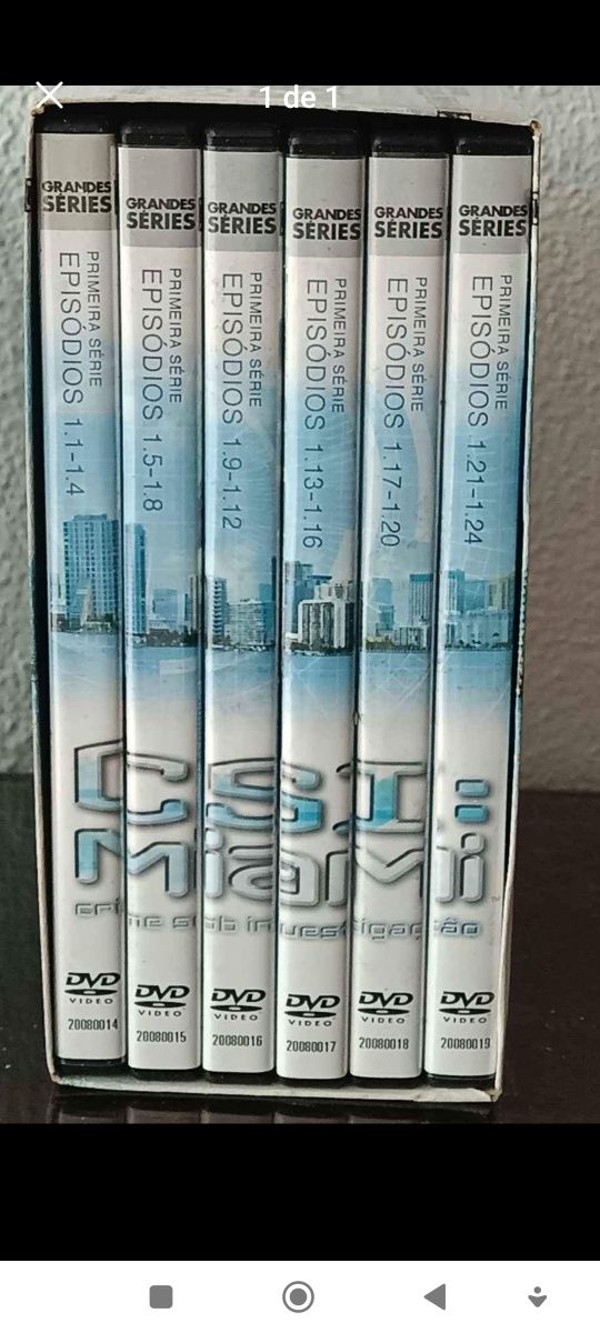 6 DVD, com caixa arquivadora, CSI Miami