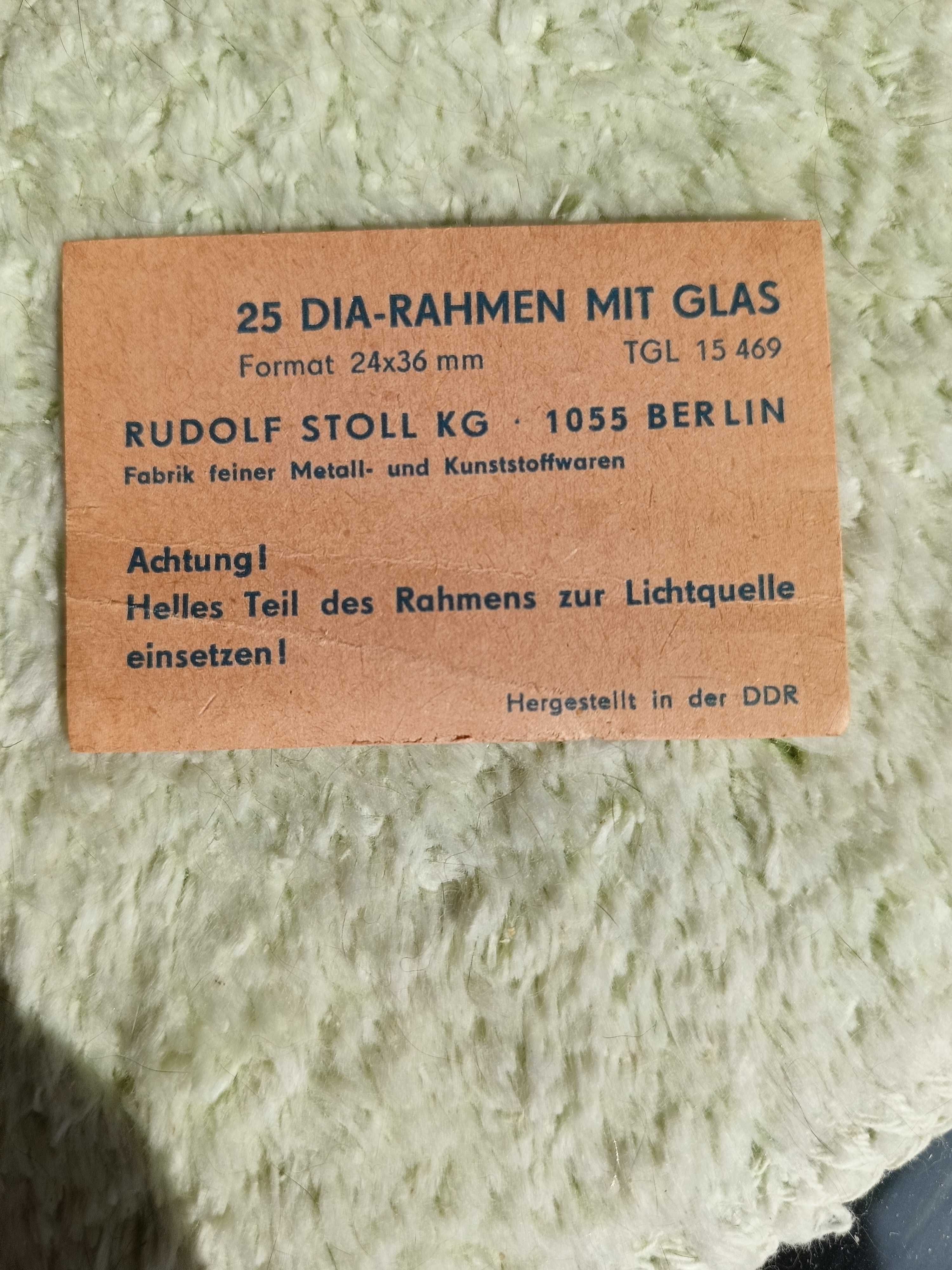 69 nieużywanych slajdów niemieckiej formy Rudolf Stoll KG rok 1970