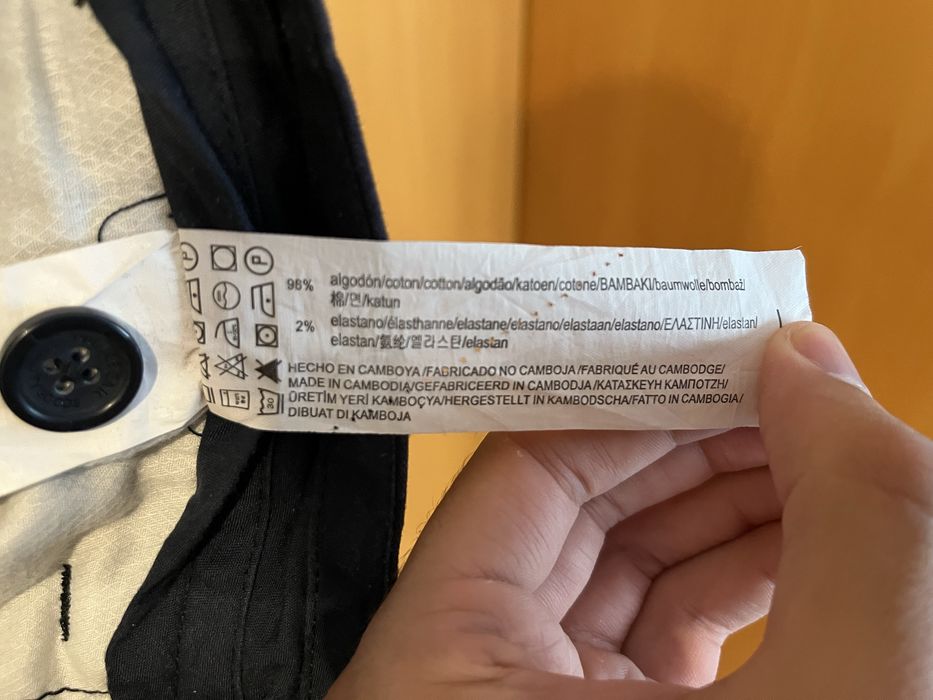 Calças azul marinho Pull & Bear Chino