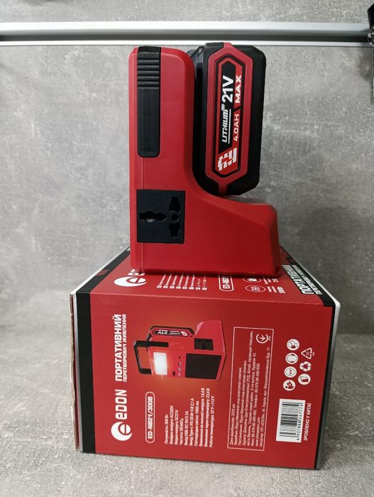 Акумуляторний інвертор Edon ED-NB21/300B — 300 Вт, портативна станція