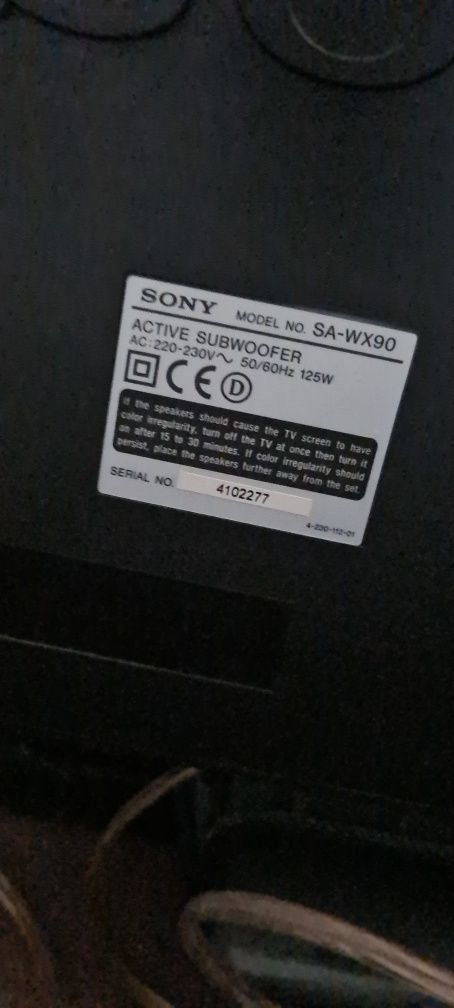 Subwoofer Sony SA-WX90