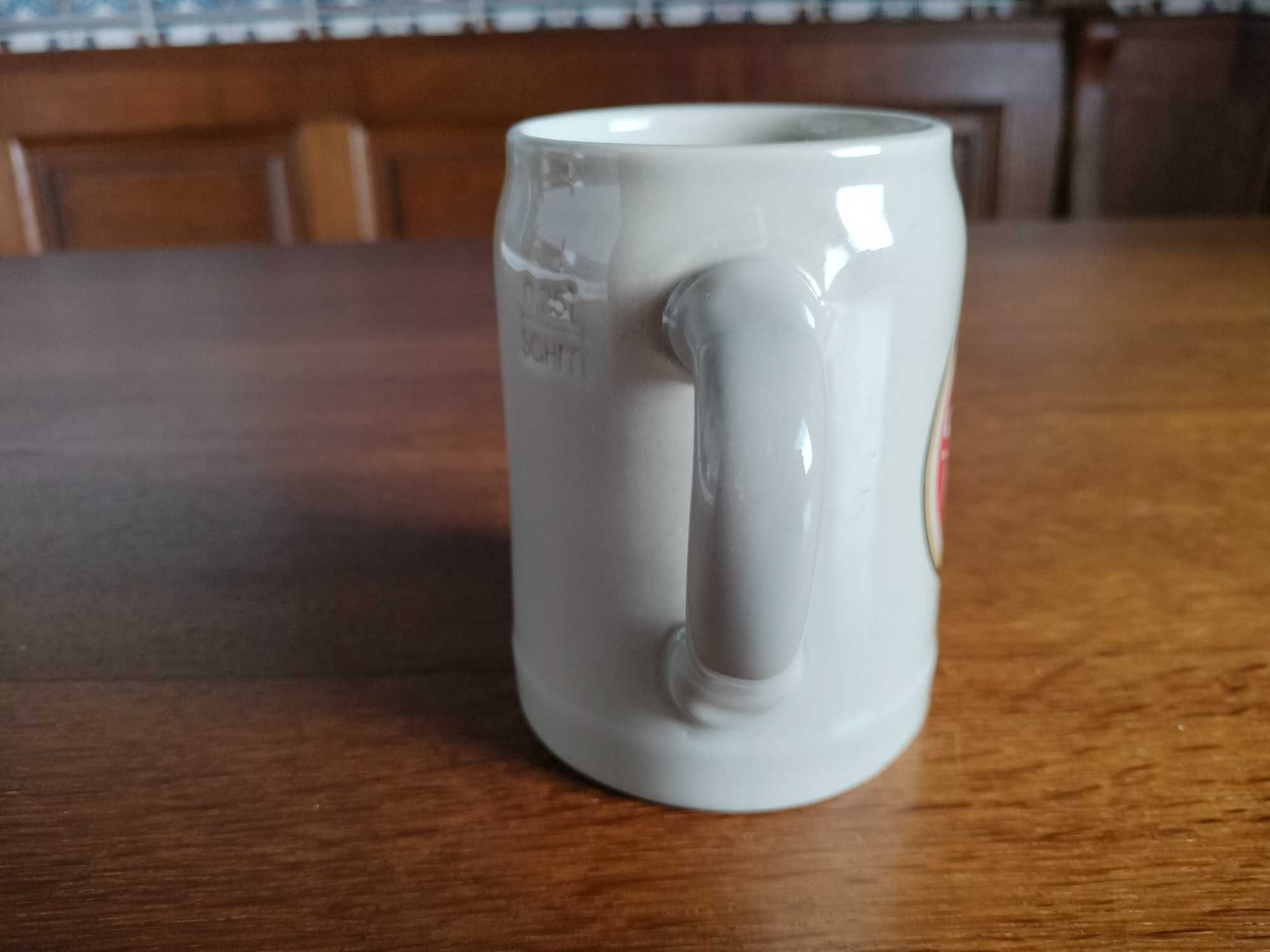 Conjunto Caneca de Cerveja Super Bock 0,25 l e Copo da Sagres 0,20 cl