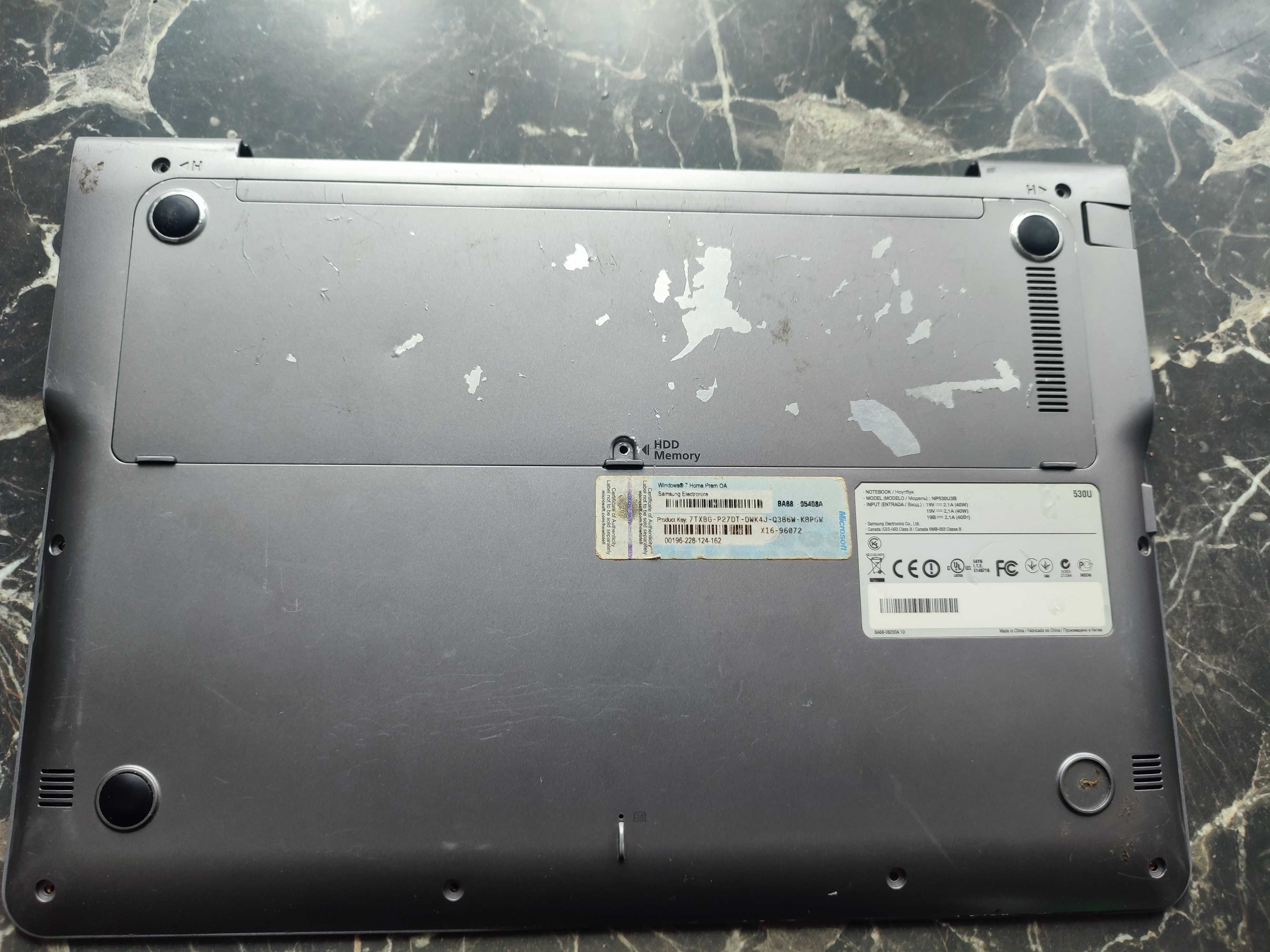 Розбір Fujitsu Lifebook U772  + Samsung 530u  np530u3b