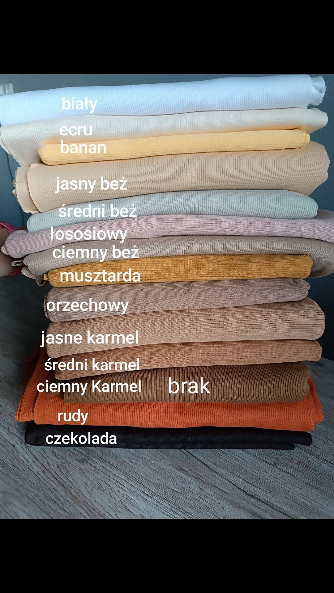 Komplet zimowy prążek bawełniany+ polarek+ pompon