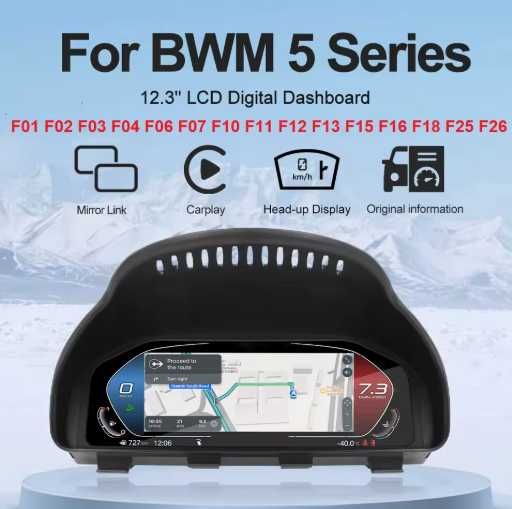 Quadrante Digital BMW Série 5 F10 2011 a 2017