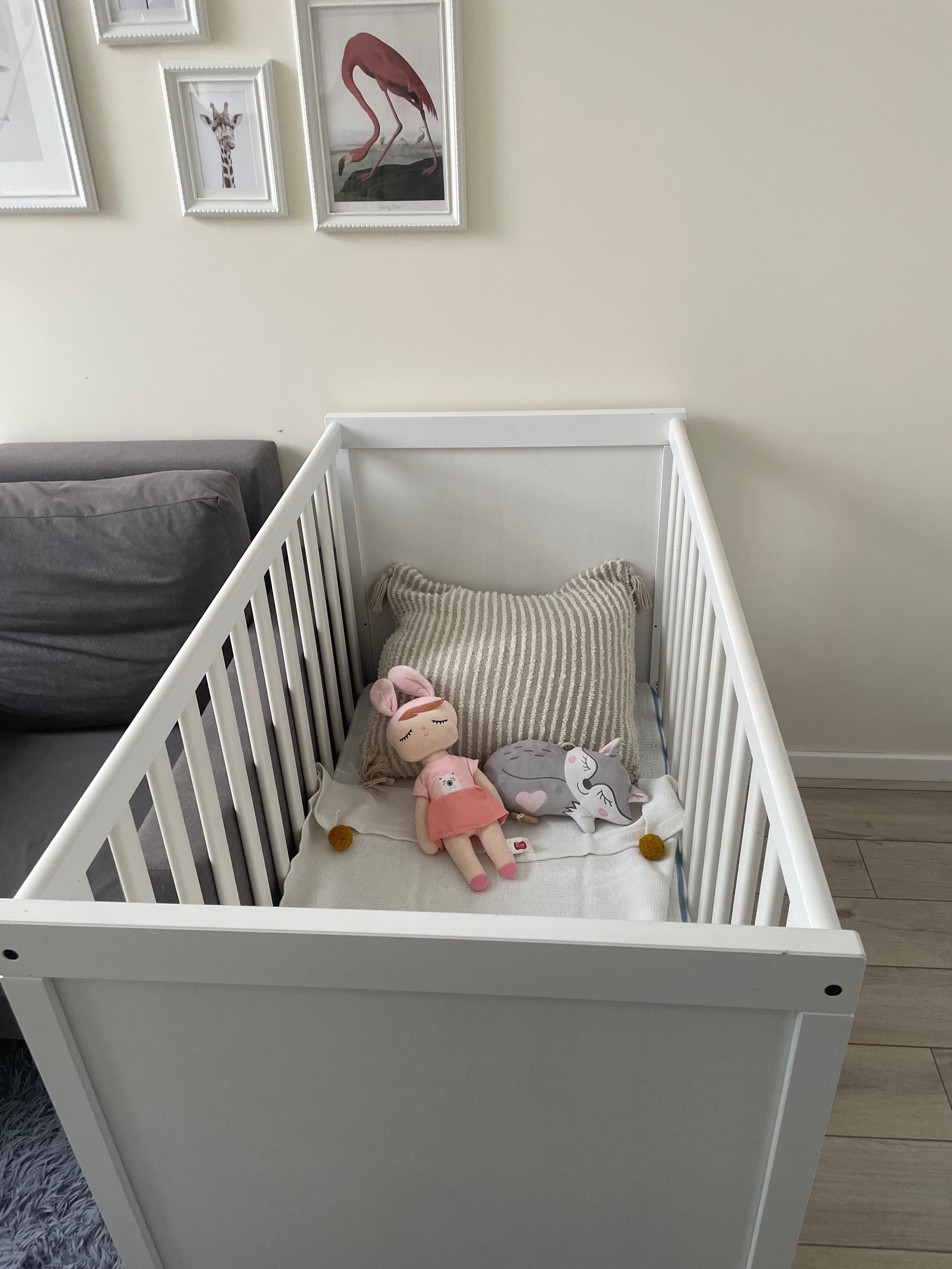 Łóżeczko dziecięce Ikea Gulliver + materac Hevea