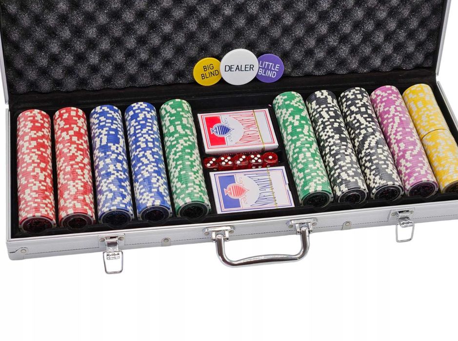 Zestaw do pokera poker 500 elementów walizka