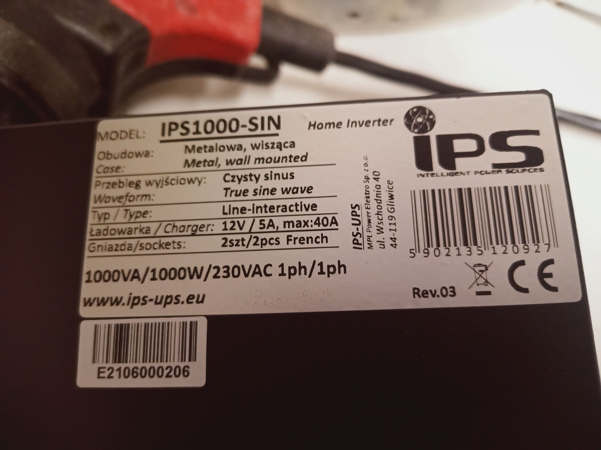 Inwerter IPS 1000 czysty sinus