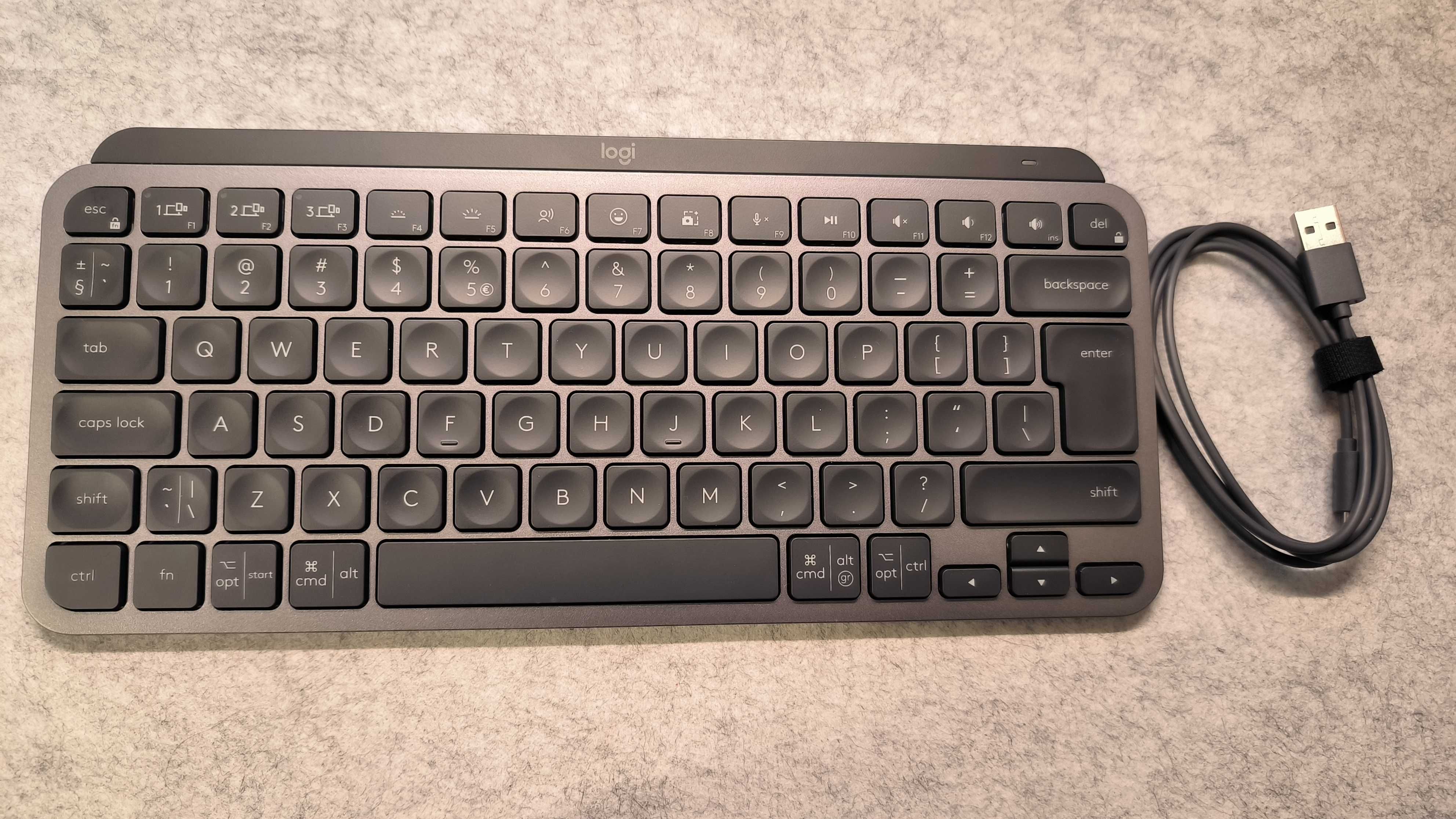 Klawiatura Logitech MX Keys Mini US Intl + Etui - gwarancja do 2027!