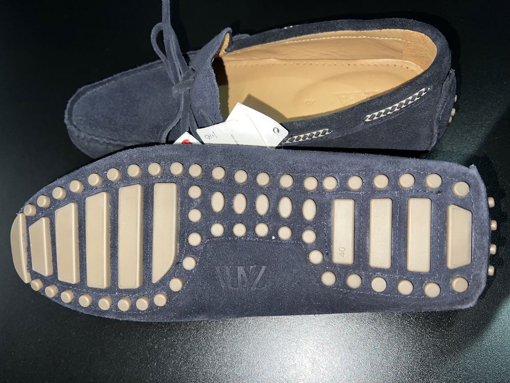 Мокасини, туфлі замшеві Zara (40р)