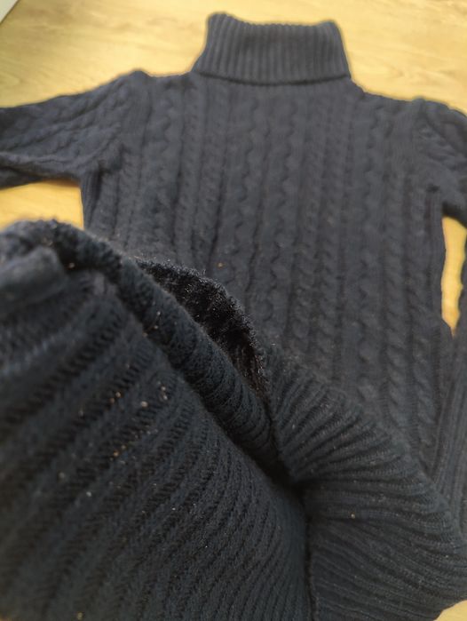 Світкр туніка в косах синя тепла зимова