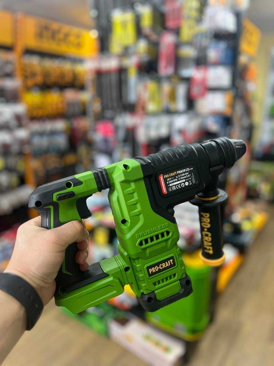 Акумуляторний безщітковий перфоратор перф  Procraft PHA30