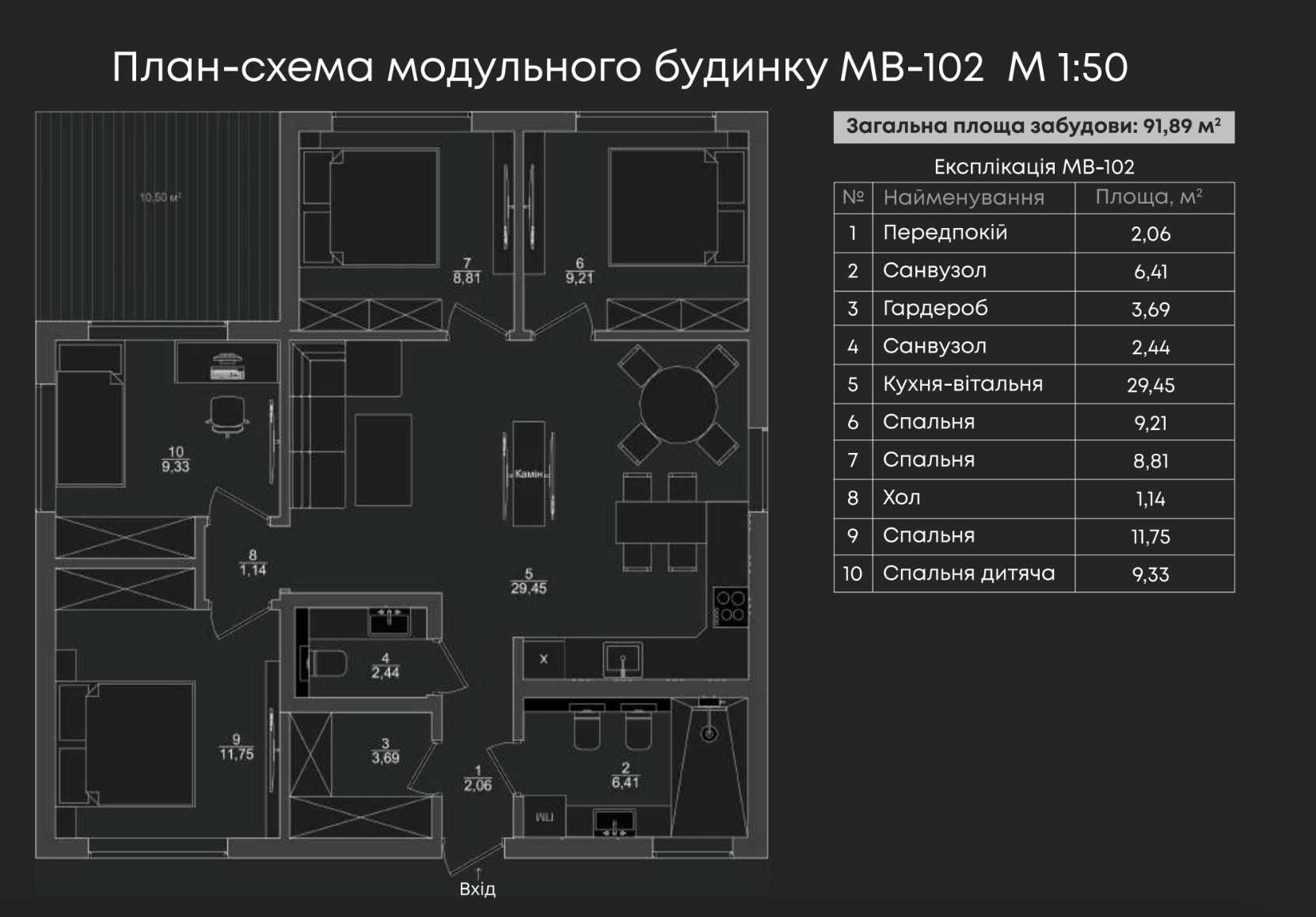 102 кв м на ВАШУ ділянку каркасний модульний будинок з ремонтом!