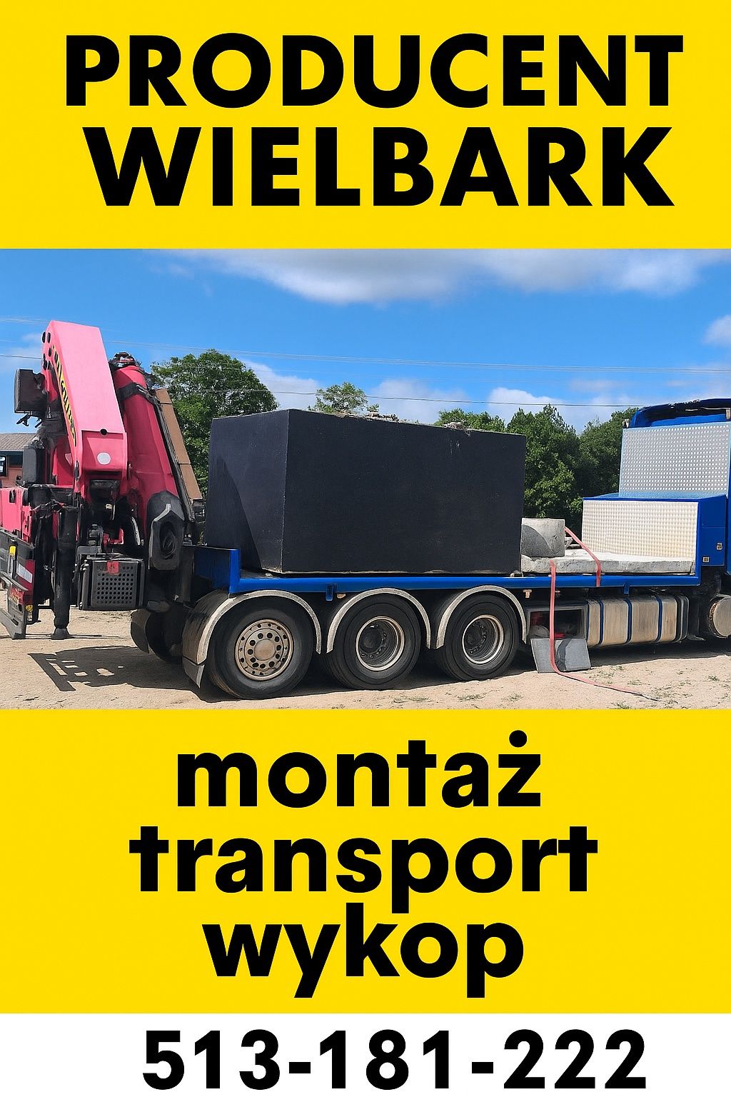 Szamba betonowe ziemianki kanały bloki lego  producent Wielbark