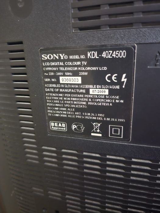 Telewizor Sony Bravia KDL 40Z4500
