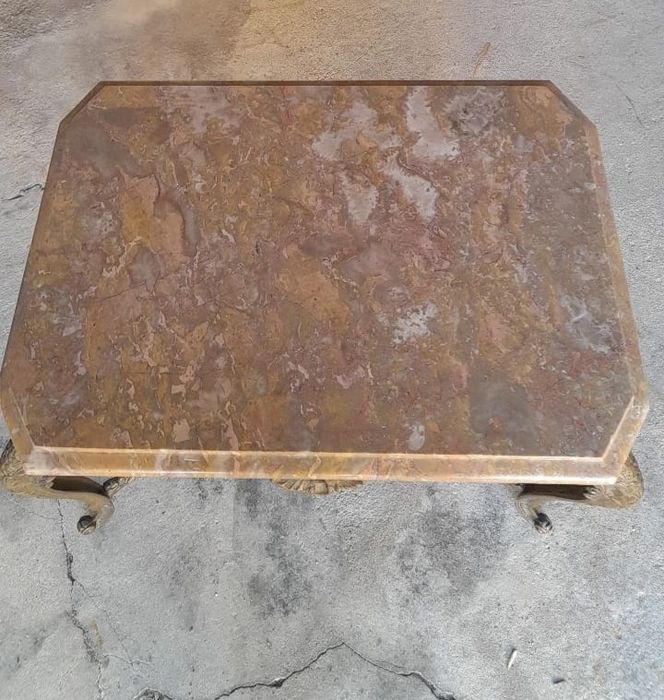 Mesa Vintage Mármore e Ferro