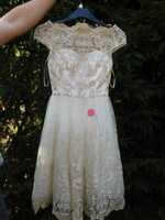 CHI CHI LONDON  sukienka ślubna midi rozkloszowana , rozmiar 34