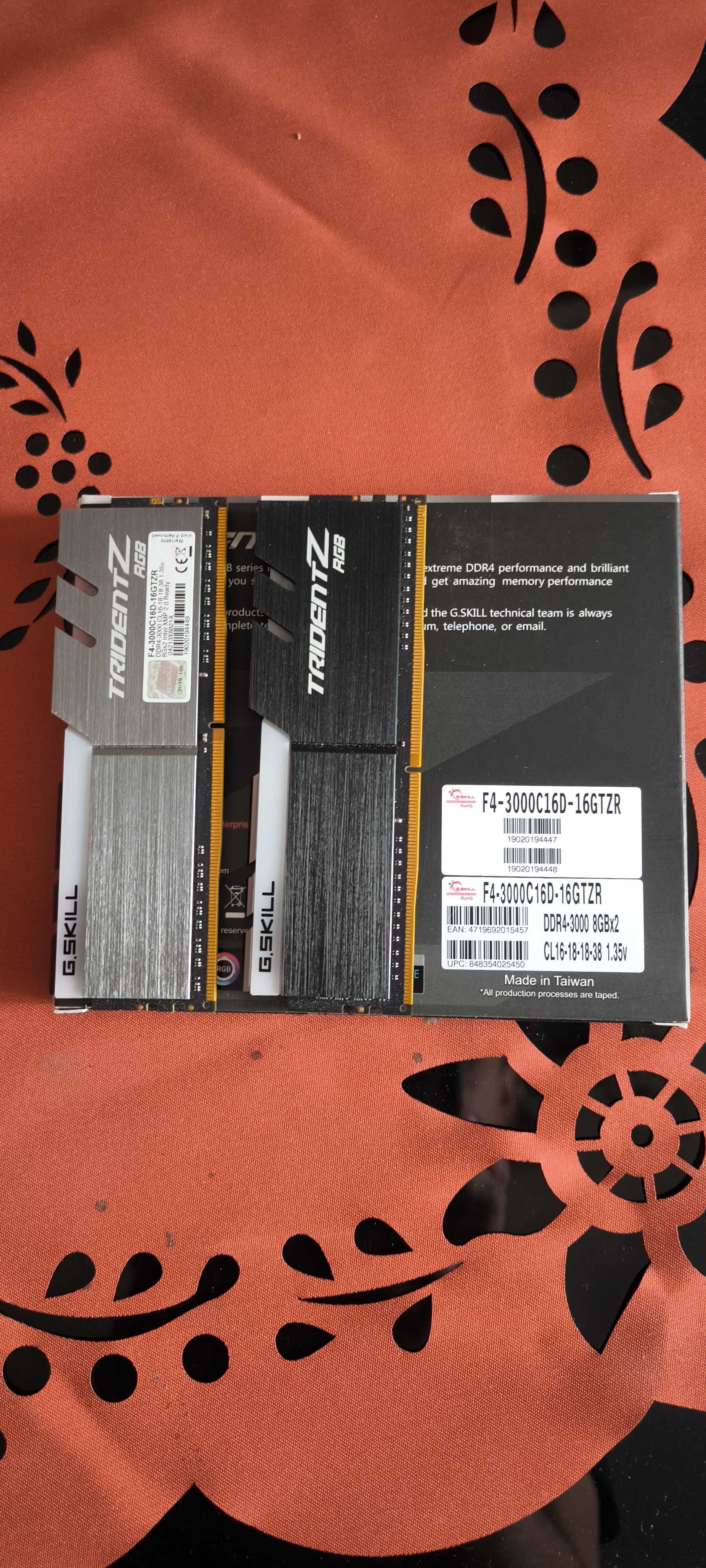 RAM G.Skill DDR4 Trident Z RGB 16 GB 3000