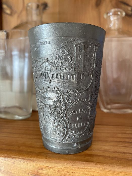 Copo estanho revordação raro