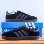 (1395-1) Кросівки кеди Adidas Gazelle чорні (41-46) адідас газелі