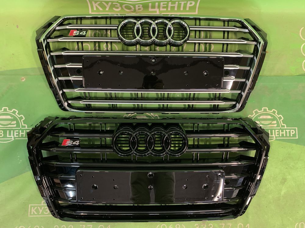 Бампер передній в зборі Audi A4 B9 S-line 2015 2016 2019 фара