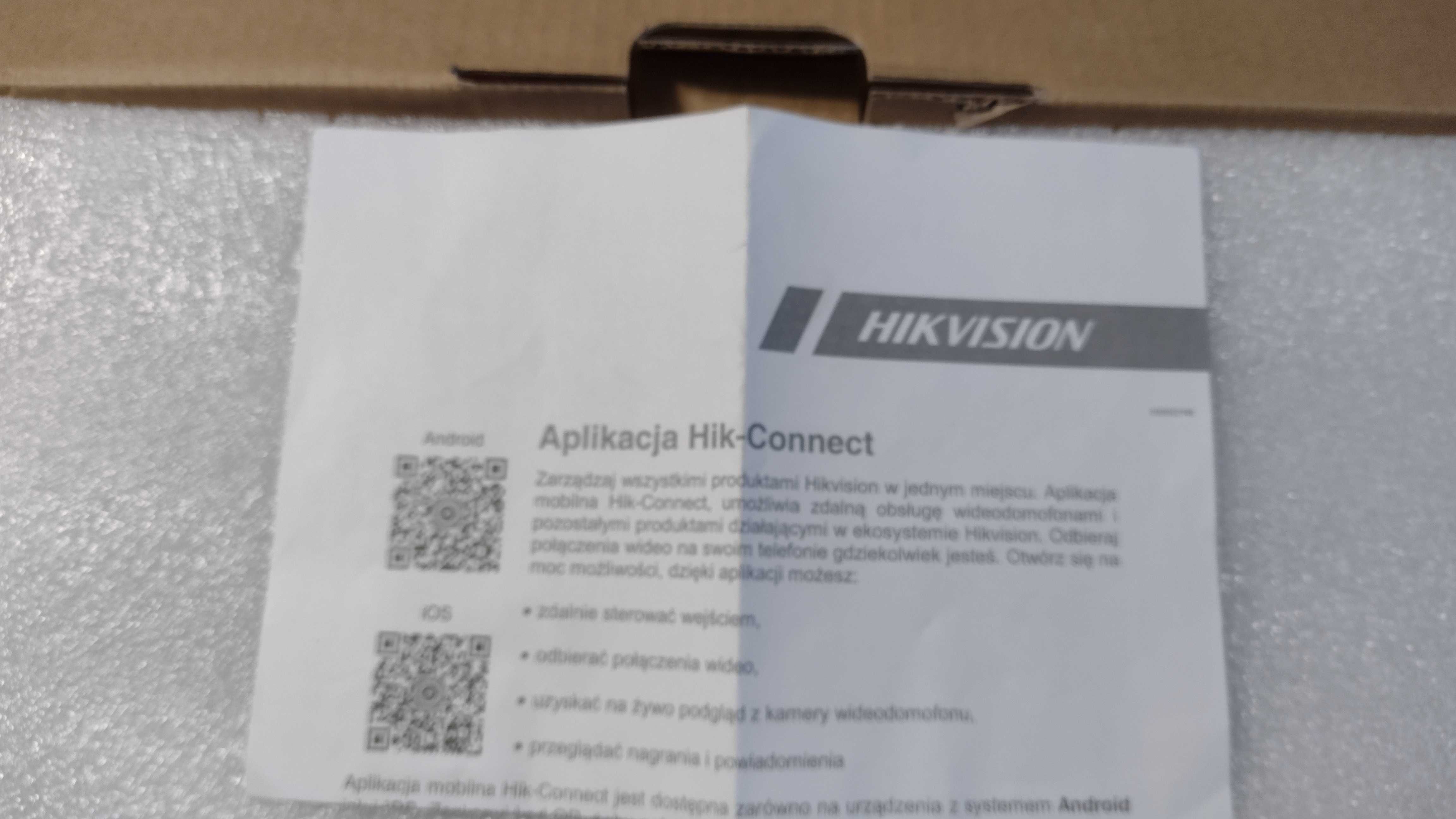 Zestaw wideodomofonowy HIKVISION KIT-IP-PL603