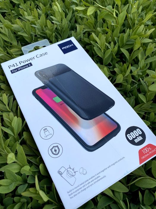 Чохол-павербанк Baseus/Rock для iPhone X/XS