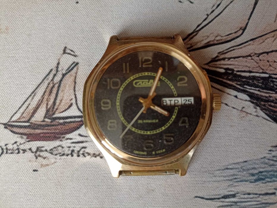 Zegarek PRL CCCP  SLAWA pozłacany męski unikat 200