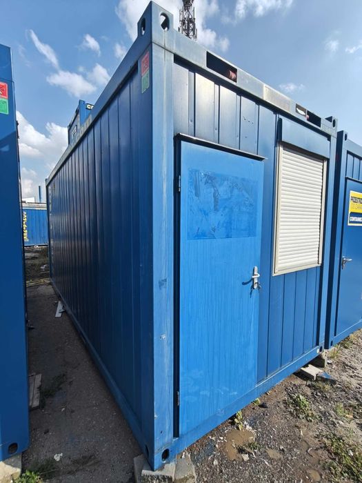 Kontener biurowo sanitarny 20 stopowy, WC, PRYSZNIC, Transport HDS