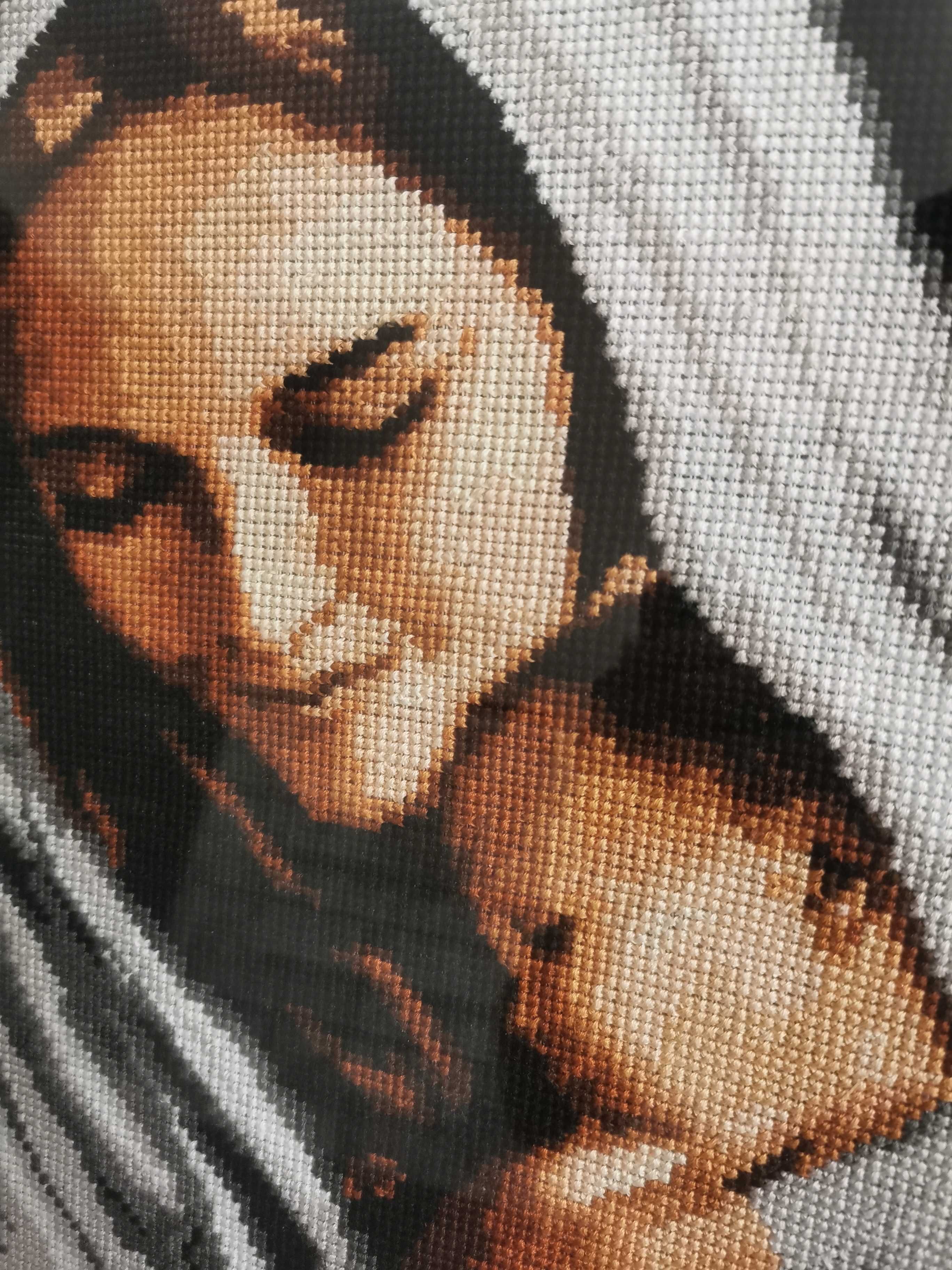 Obraz haftowany na kanwie: "Maryja z Dzieciątkiem"