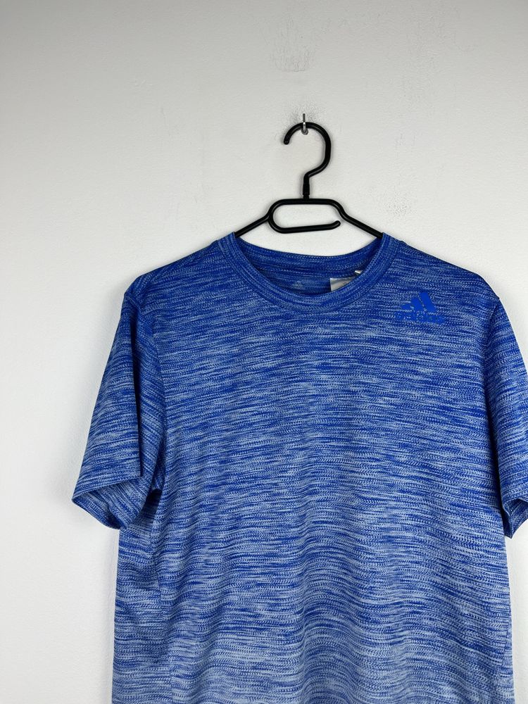 Niebieska koszulka sportowa męska Adidas rozmiar M fit sport treningow