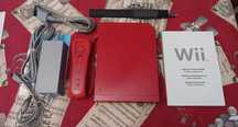 Conjunto Nintendo Wii Vermelha Edição Limitada