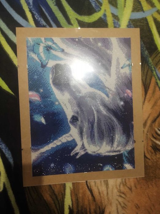 Obraz haftu diamentowego jednorożec